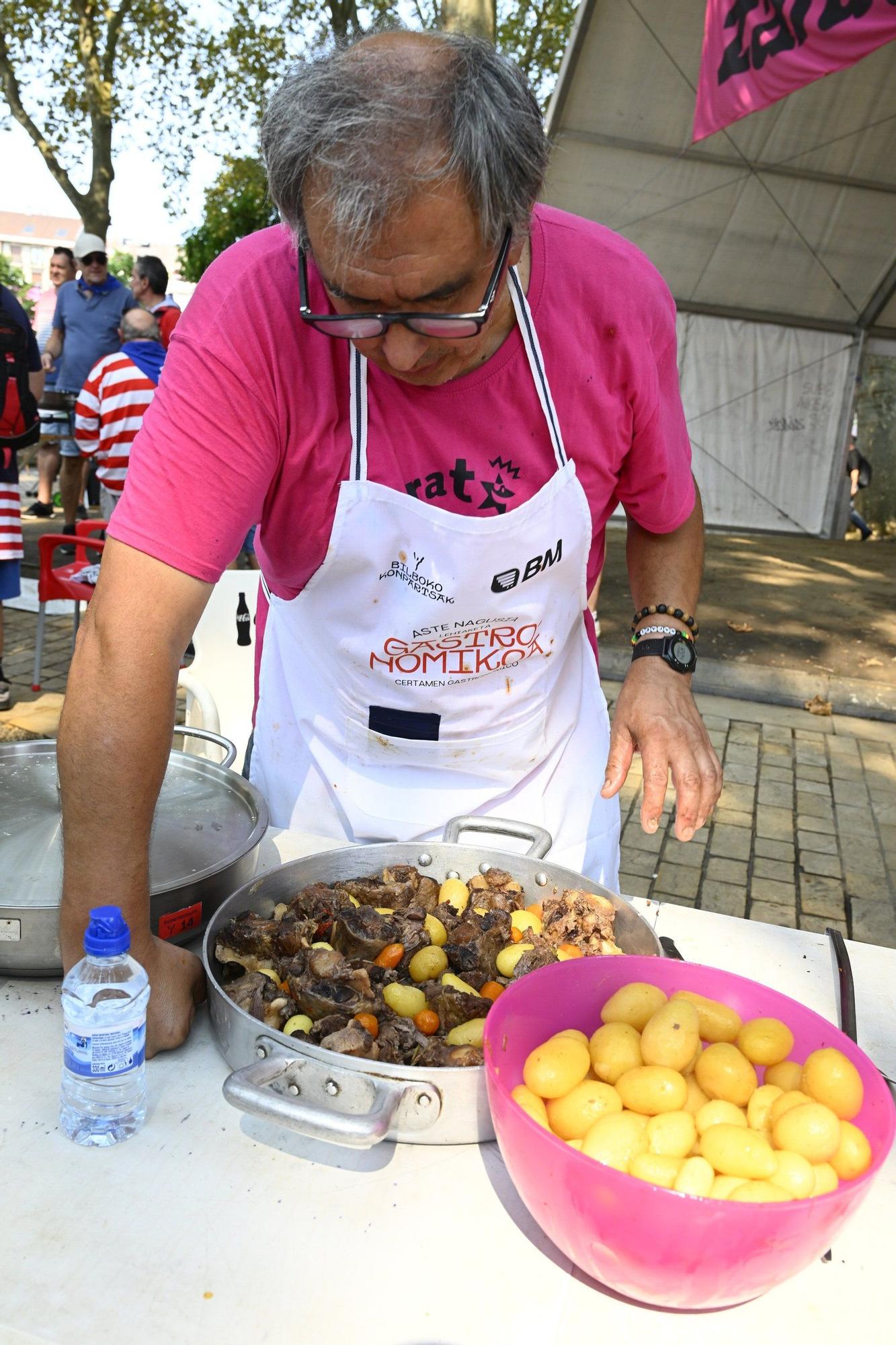 En imágenes: concurso gastronómico de rabo de toro en Aste Nagusia