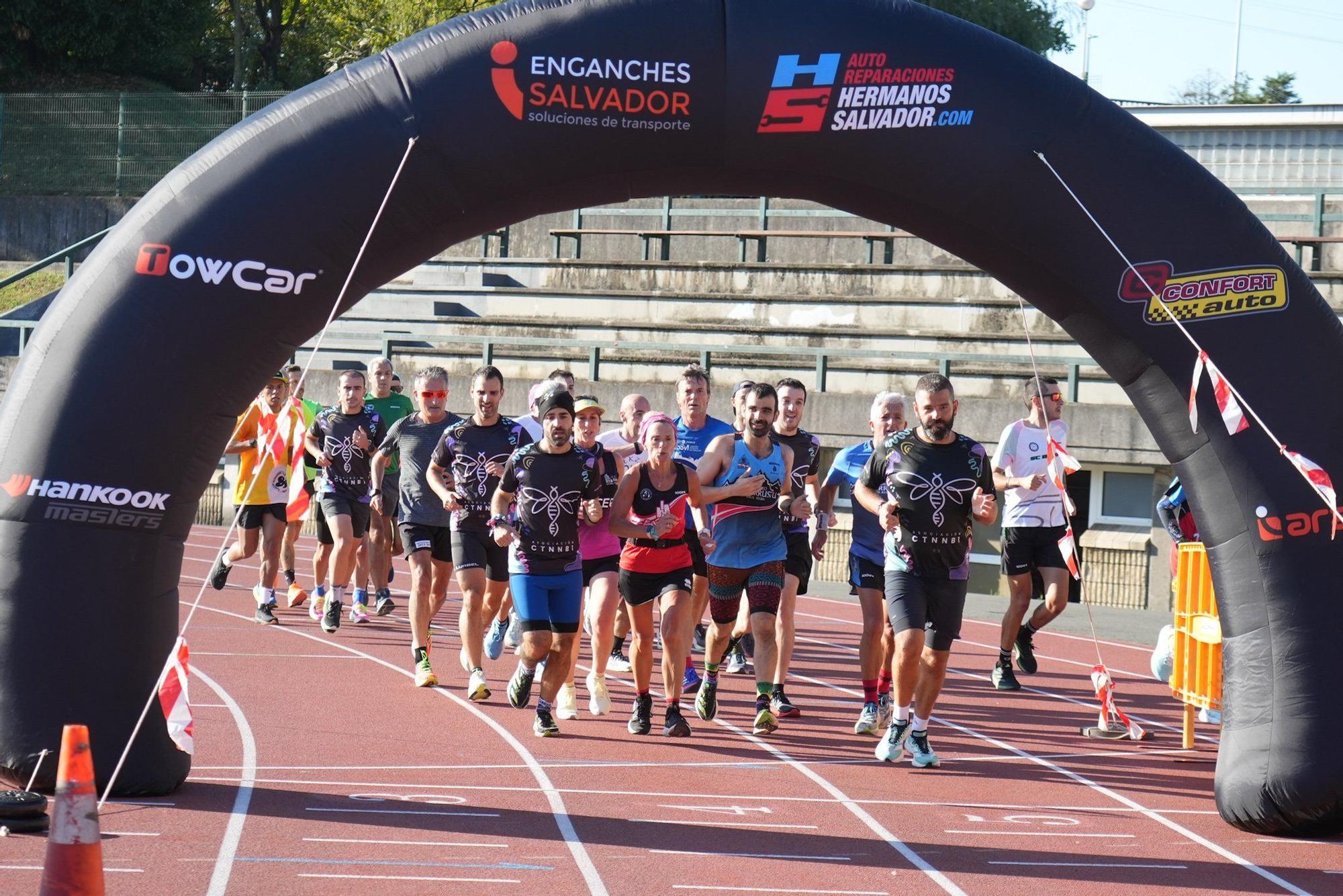 Basauri arropa a Yeray González en la final de su reto '12 maratones en 12 meses' por la asociación CNTTB1
