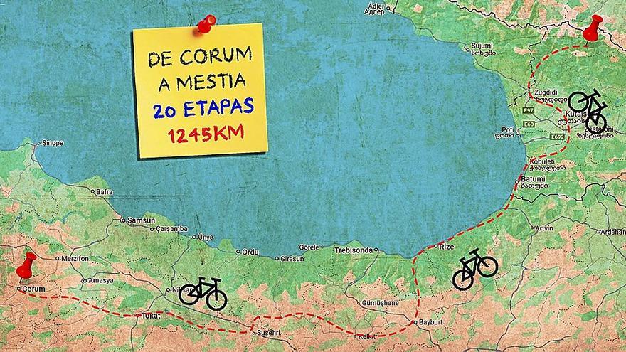 Mapa del recorrido.