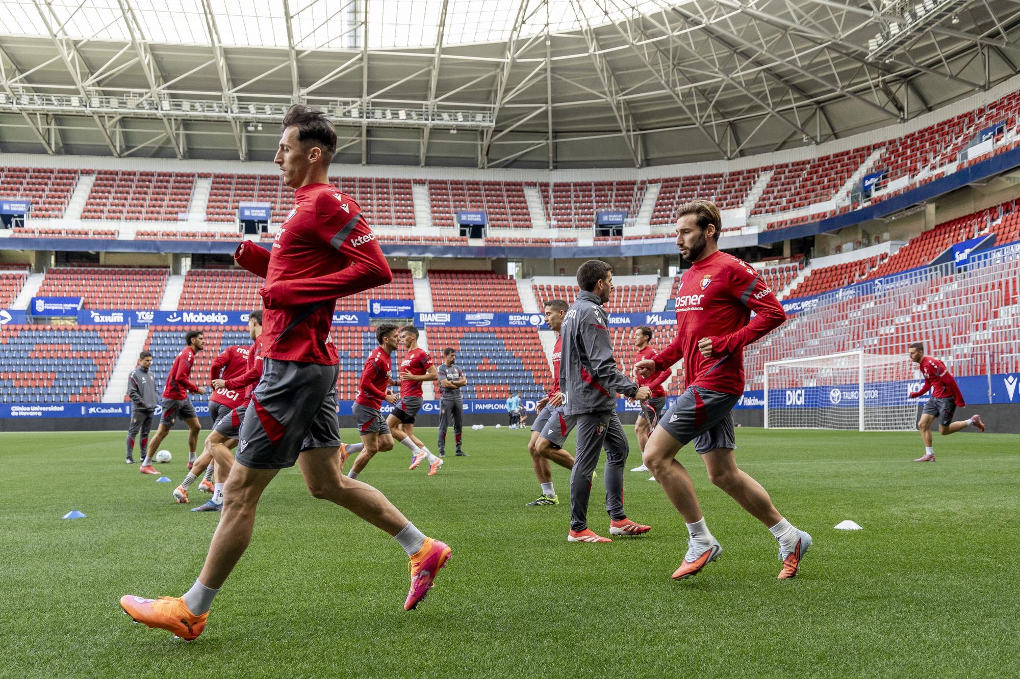 Osasuna se entrena a puerta cerrada en El Sadar (23 de septiembre de 2025)