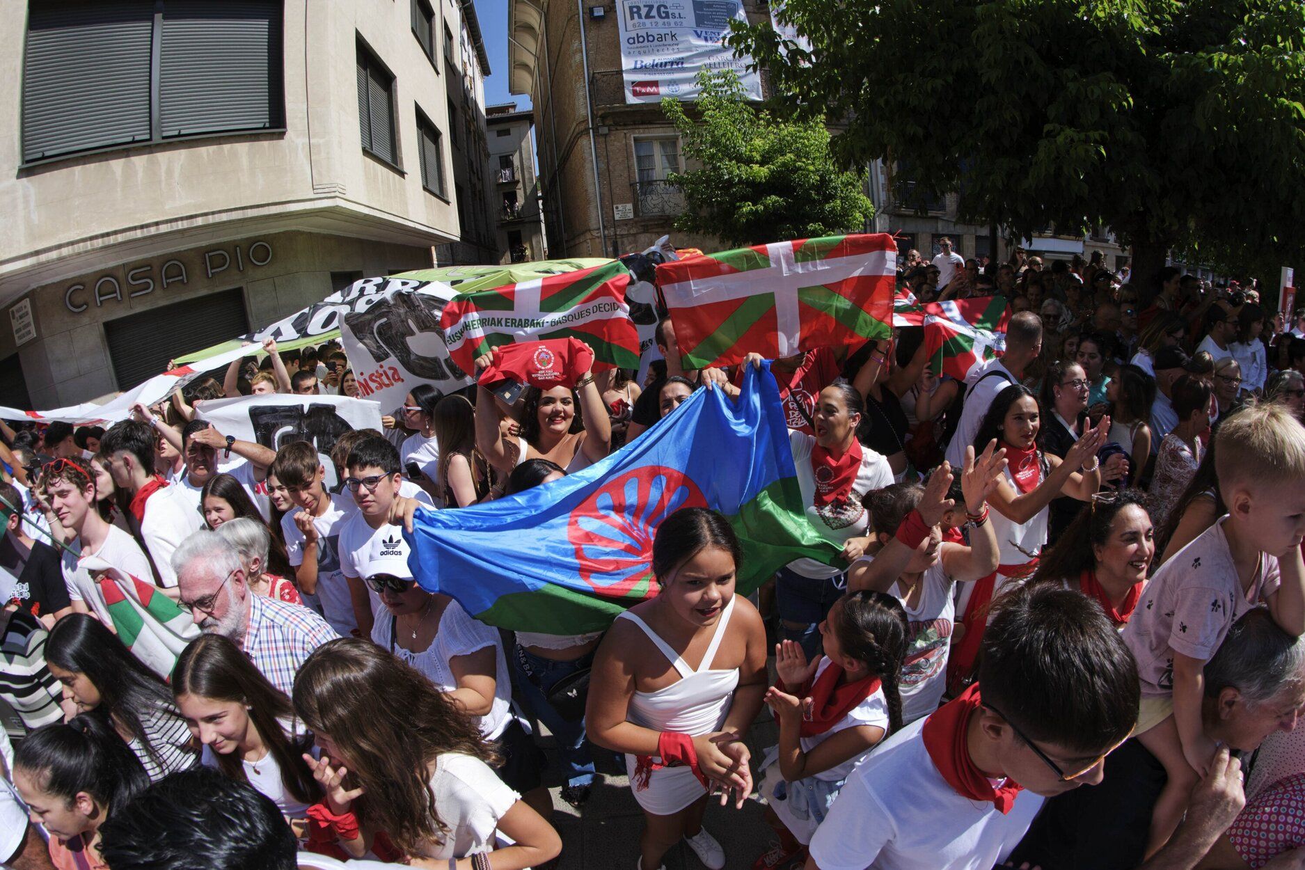 Fotos del inicio de las fiestas de Estella-Lizarra