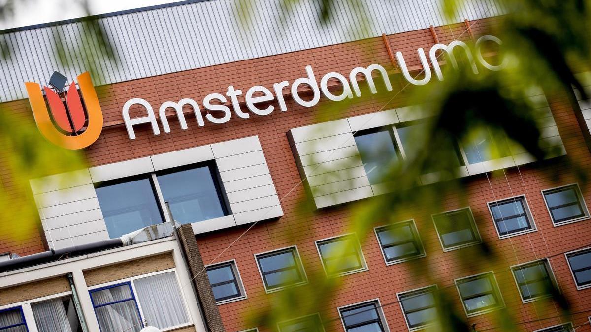 Fachada del hospital de Ámsterdam en el que se encuentra ingresada la azafata por posible contagio de hantavirus.