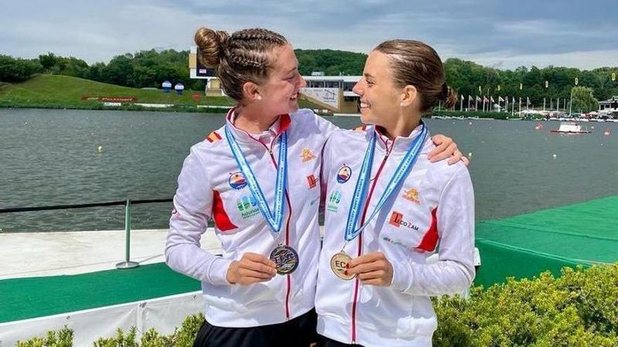 La piragüista Irati Osa, campeona de Europa en K2 Maratón