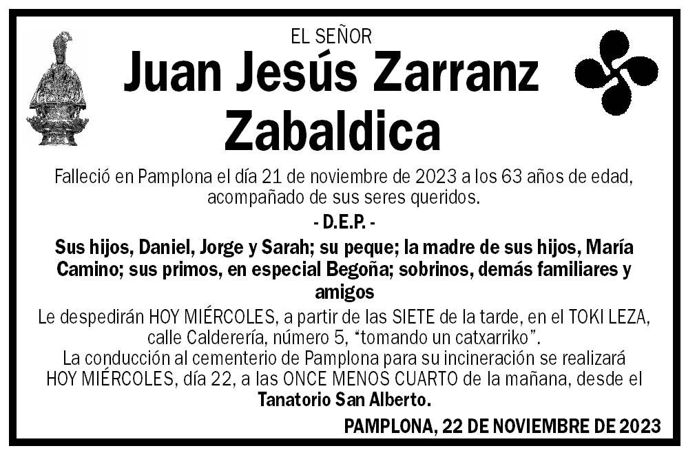 Juan Jesús Zarranz Zabaldica
