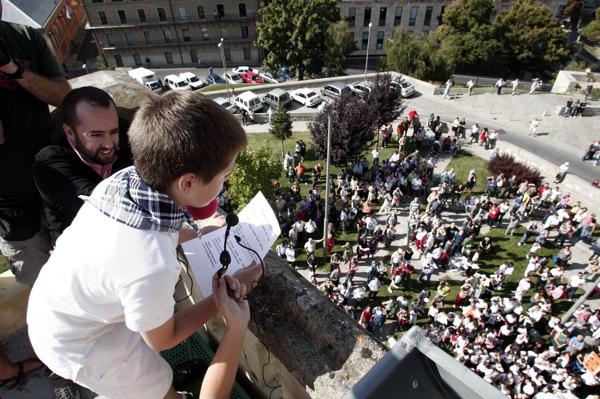 Protagonistas del cohete de San Fermín Txikito a lo largo de los años