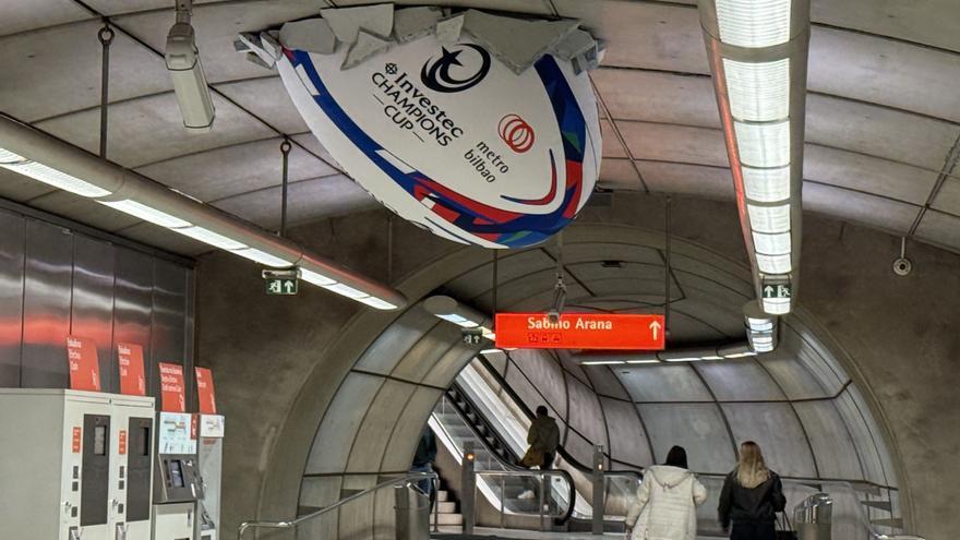 Metro Bilbao se prepara para las finales de rugby