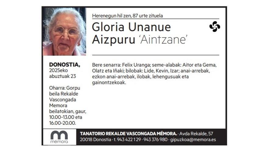 Gloria Unanue Aizpuru