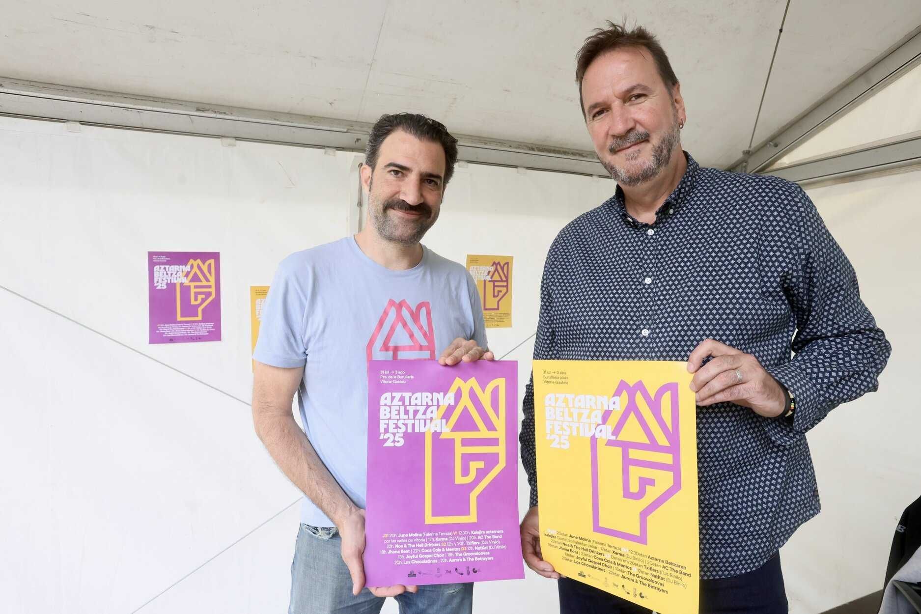 David Elejalde, director del festival, junto a Eduardo Fernández de Pinedo (Fundación Vital)