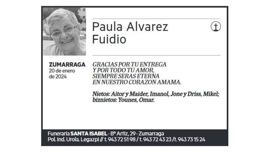 PAULA ALVAREZ FUIDIO