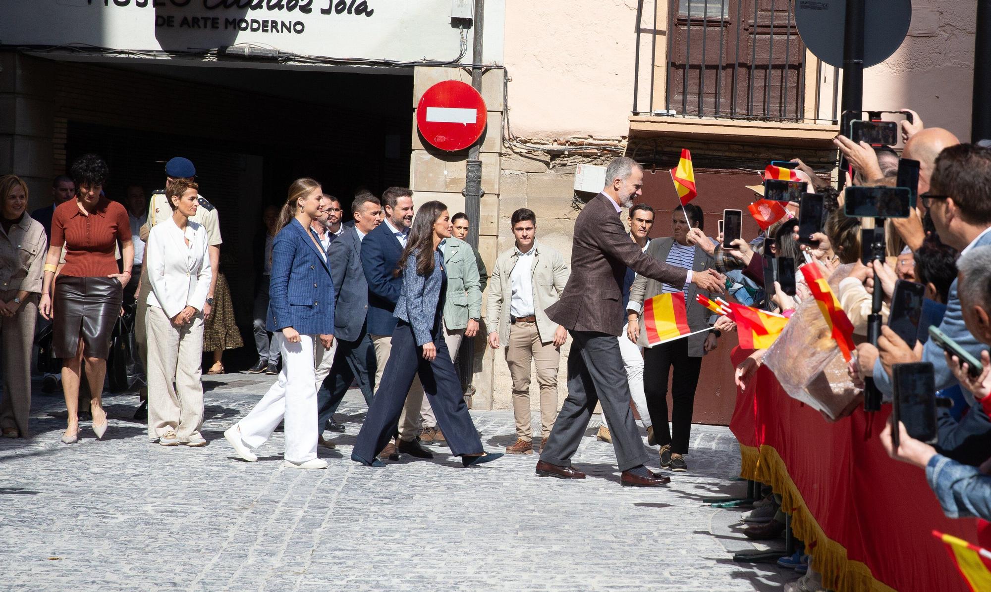 Fotos de la visita de los Reyes a Olite y Tudela