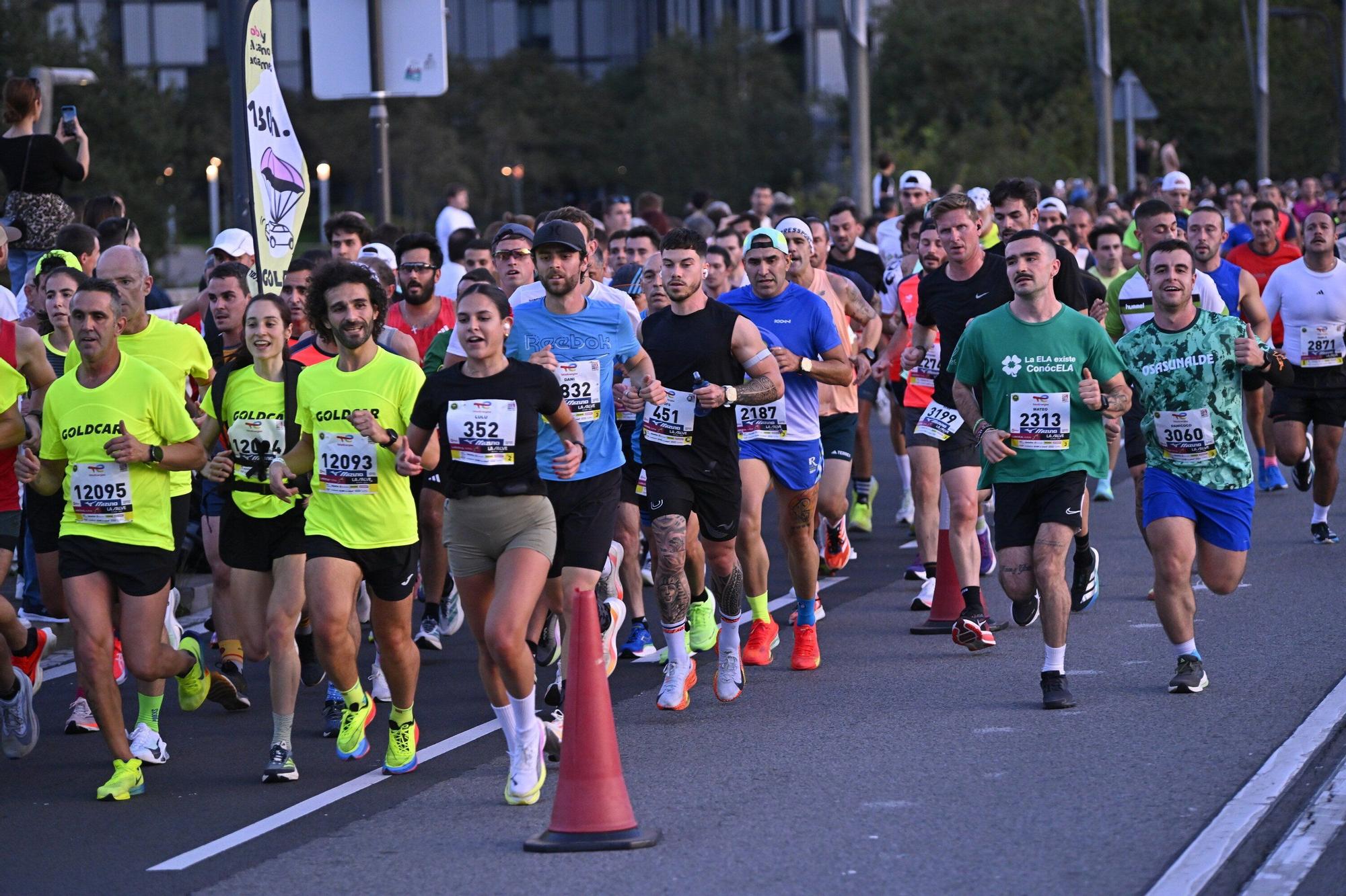 El Bilbao Night Marathon, en imágenes