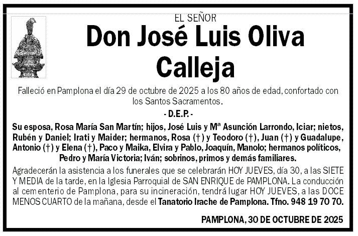 José Luis Oliva Calleja