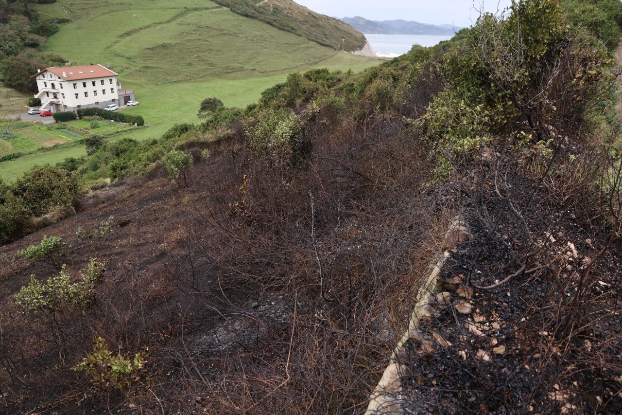 [Fotos] Incendio en Zumaia