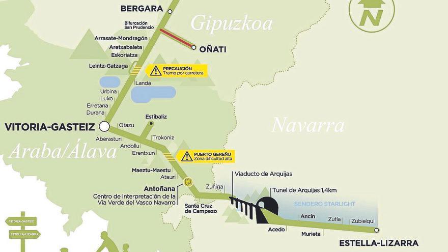 El itinerario e infraestructuras del ferrocarril Vasco-Navarro serán Conjunto Monumental