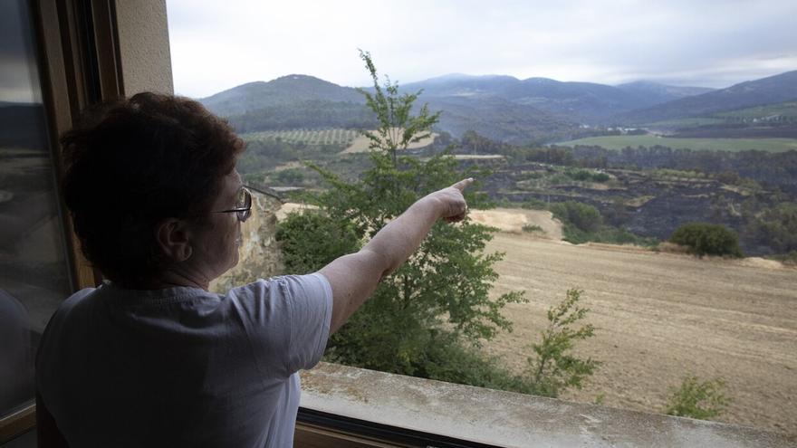 Miriam Ongay, vecina de Artazu: “Ver quemarse todo provoca una gran sensación de impotencia”