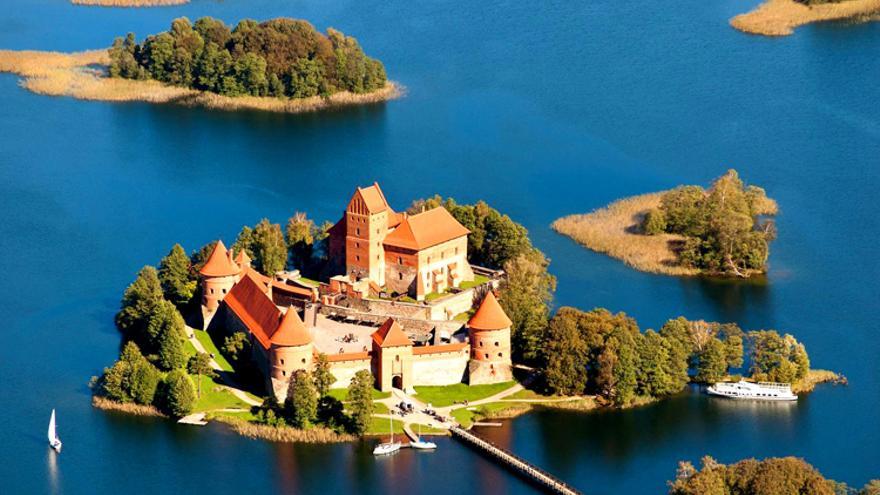 El castillo de Trakai, muy cercano a Kaunas.