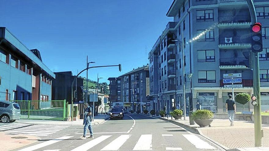 Ortuella asegura el tránsito peatonal en las cercanías de un colegio