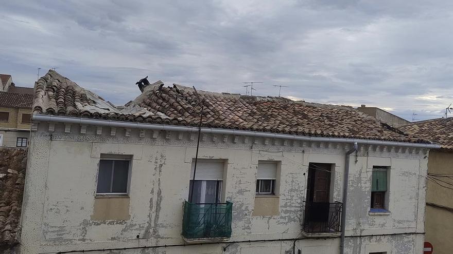 Inmueble en el que se producido el derrumbe.