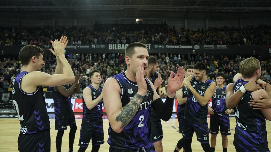 El Surne Bilbao, el mejor de los equipos 'terrenales' de la Liga Endesa