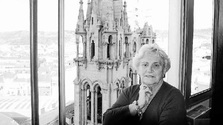 Celina Menaza, en la sede que la UCE tiene en la calle Hurtado de Amézaga, al lado de la parroquia San Francisco de Asís.