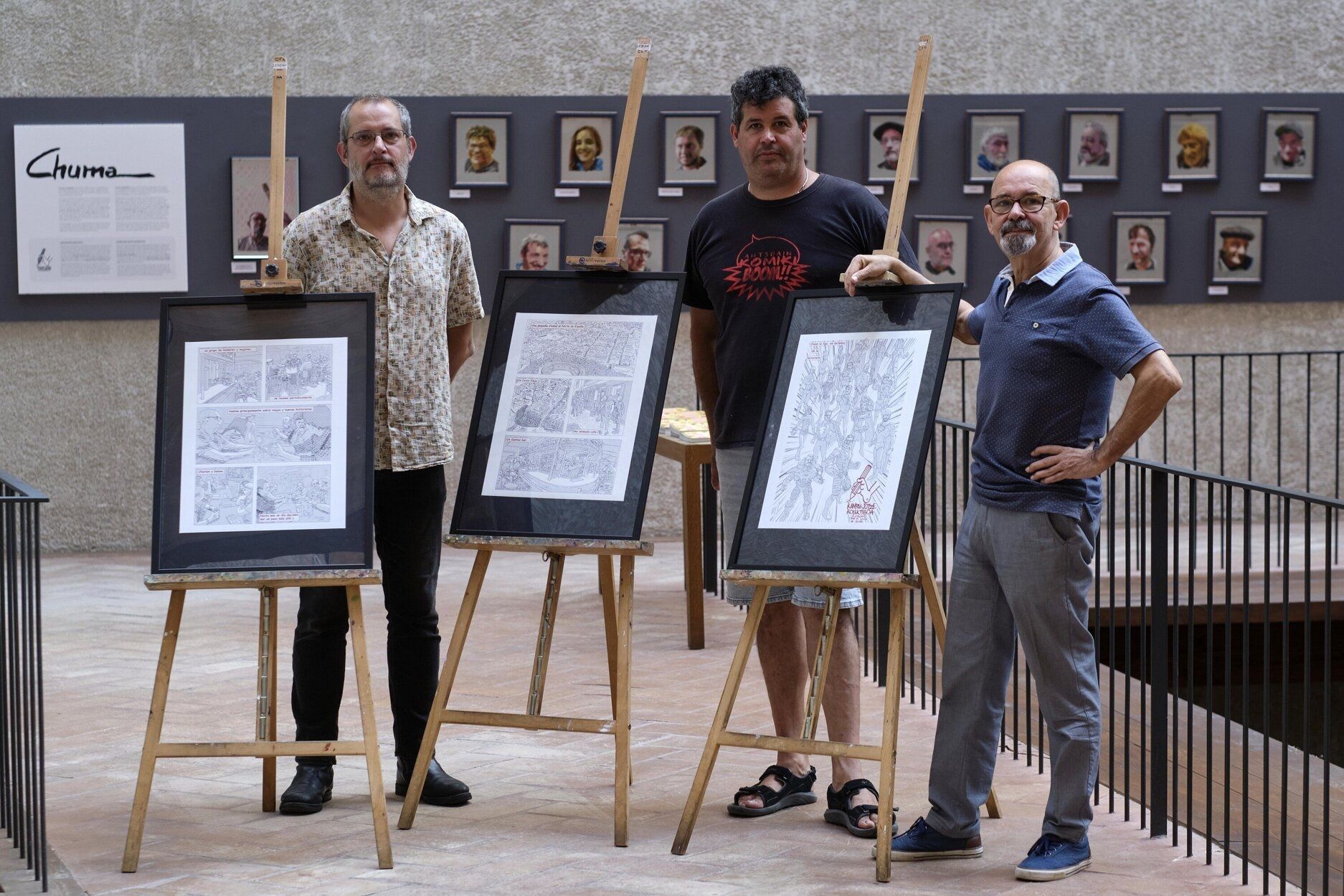 'Dibujantes dibujados': homenaje al arte del cómic en Condestable
