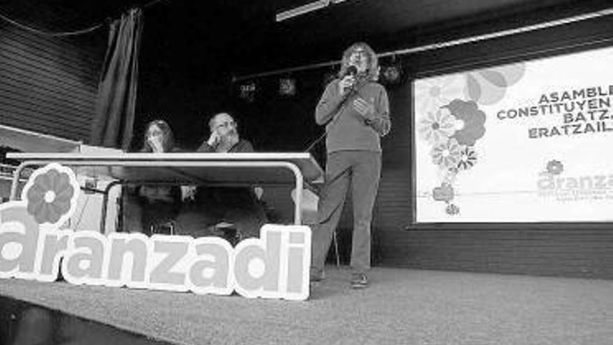 Imagen de la asamblea celebrada ayer.