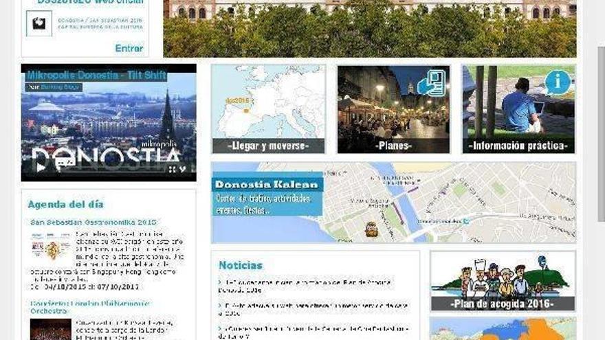 La web municipal incluye una sección para la capitalidad