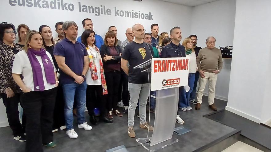 CCOO denuncia ser víctima de un "apartheid social" tras ser excluido de Korrika