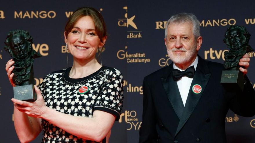 Los bautismos de Jose Ramon Soroiz y Nagore Aranburu en los Goya consagran el domingo