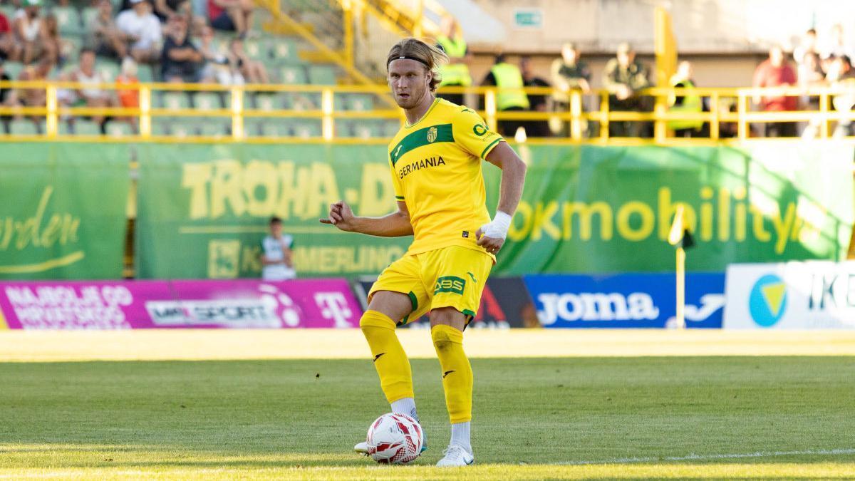 Ville Koski, durante un partido en Croacia con el NK Istra.