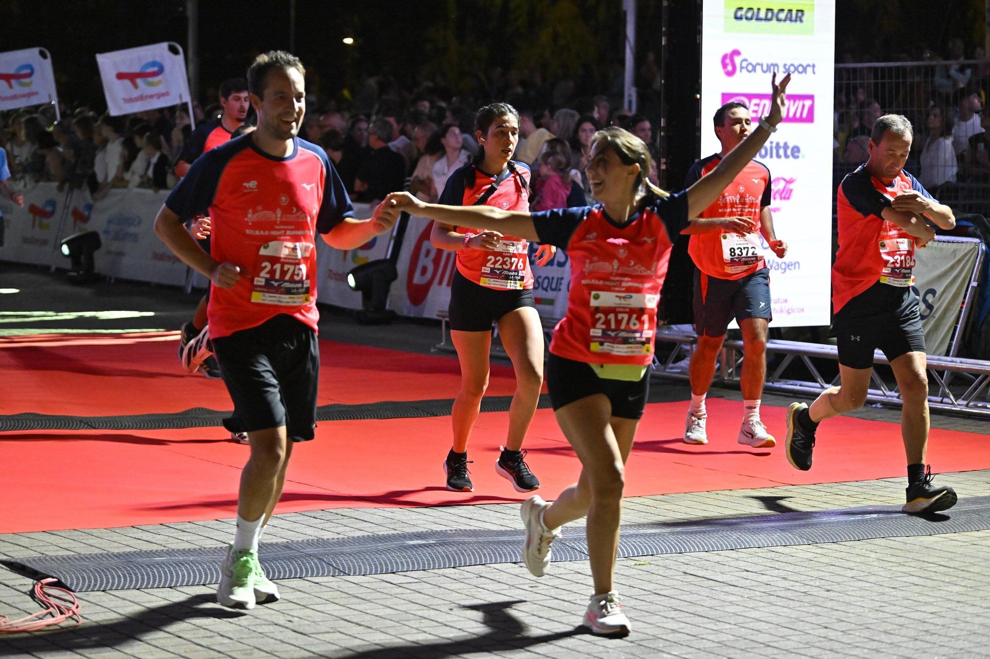 El Bilbao Night Marathon, en imágenes