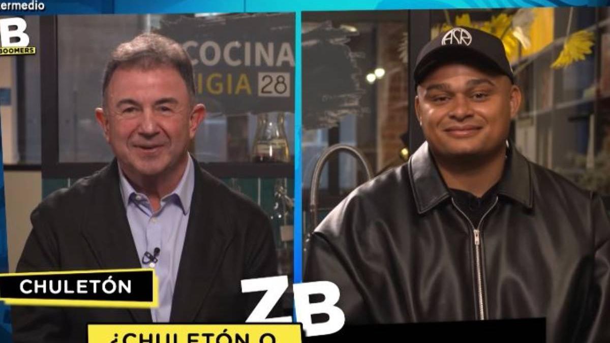 Martín Berasategui en &#039;El Intermedio&#039;  con Elías Dosunmu