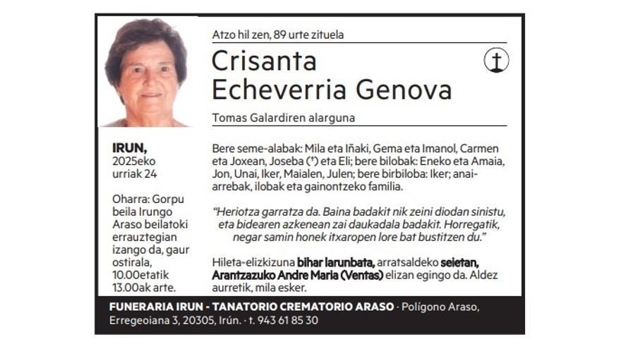 Crisanta Echeverria Genova