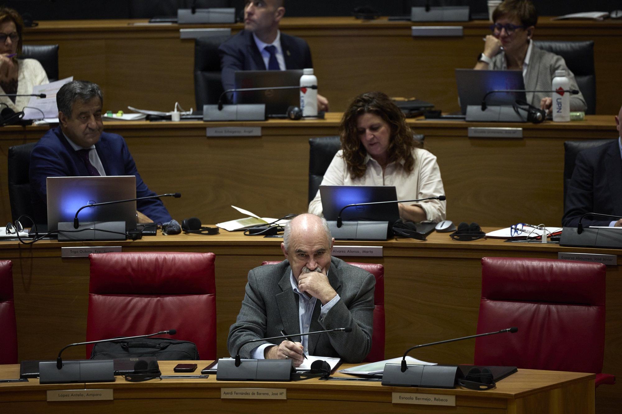 Fotos del pleno del Parlamento de Navarra del jueves 30 de octubre