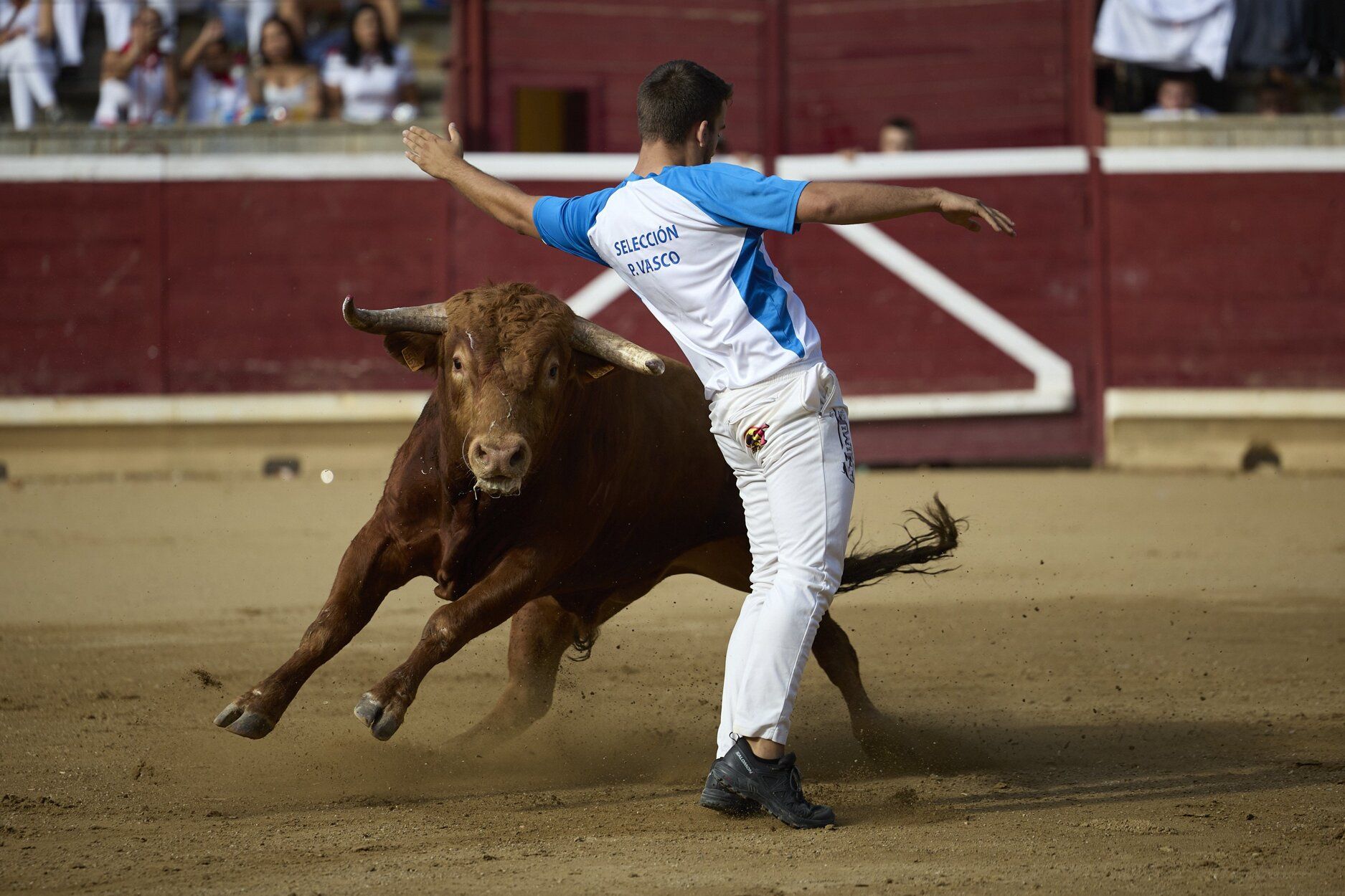 Fotos del concurso de recortadores de fiestas de Tafalla