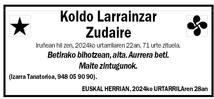 Koldo Larrainzar Zudaire