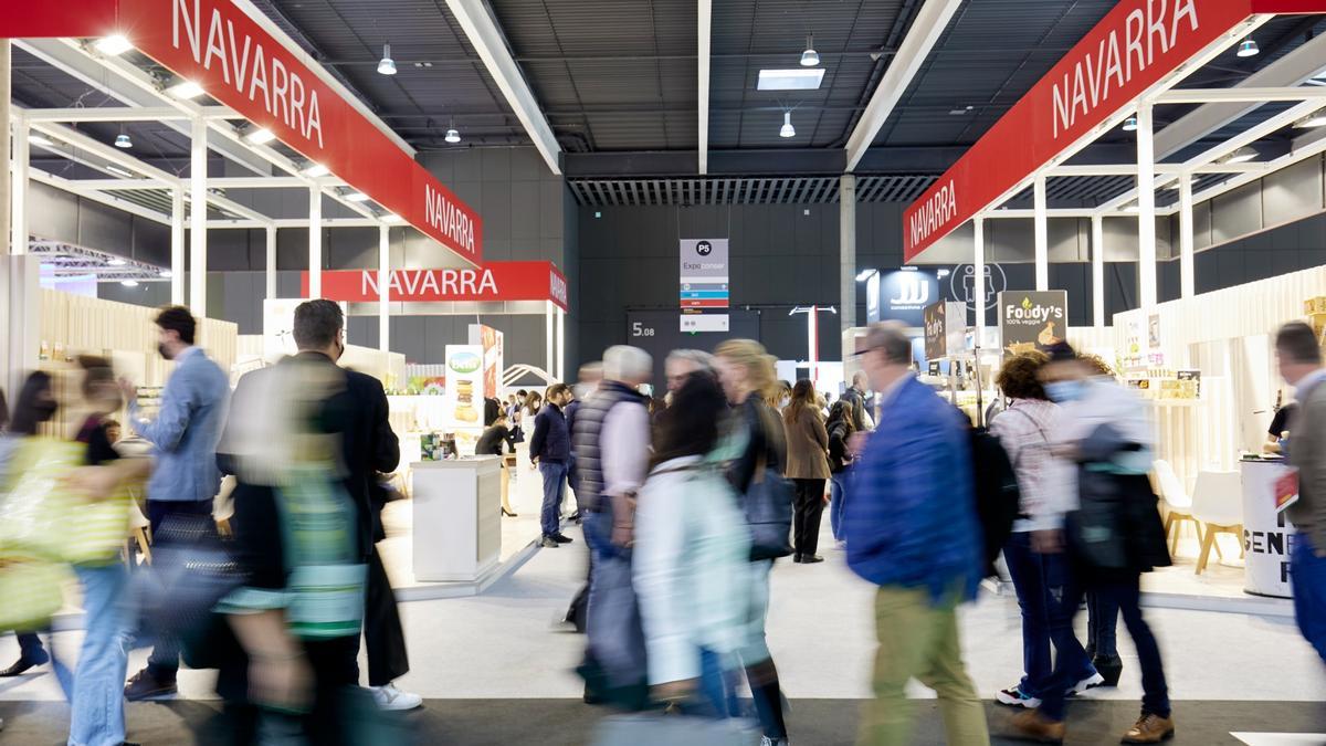 Stand de Navarra en una pasada edición de la feria &#039;Alimentaria&#039;.