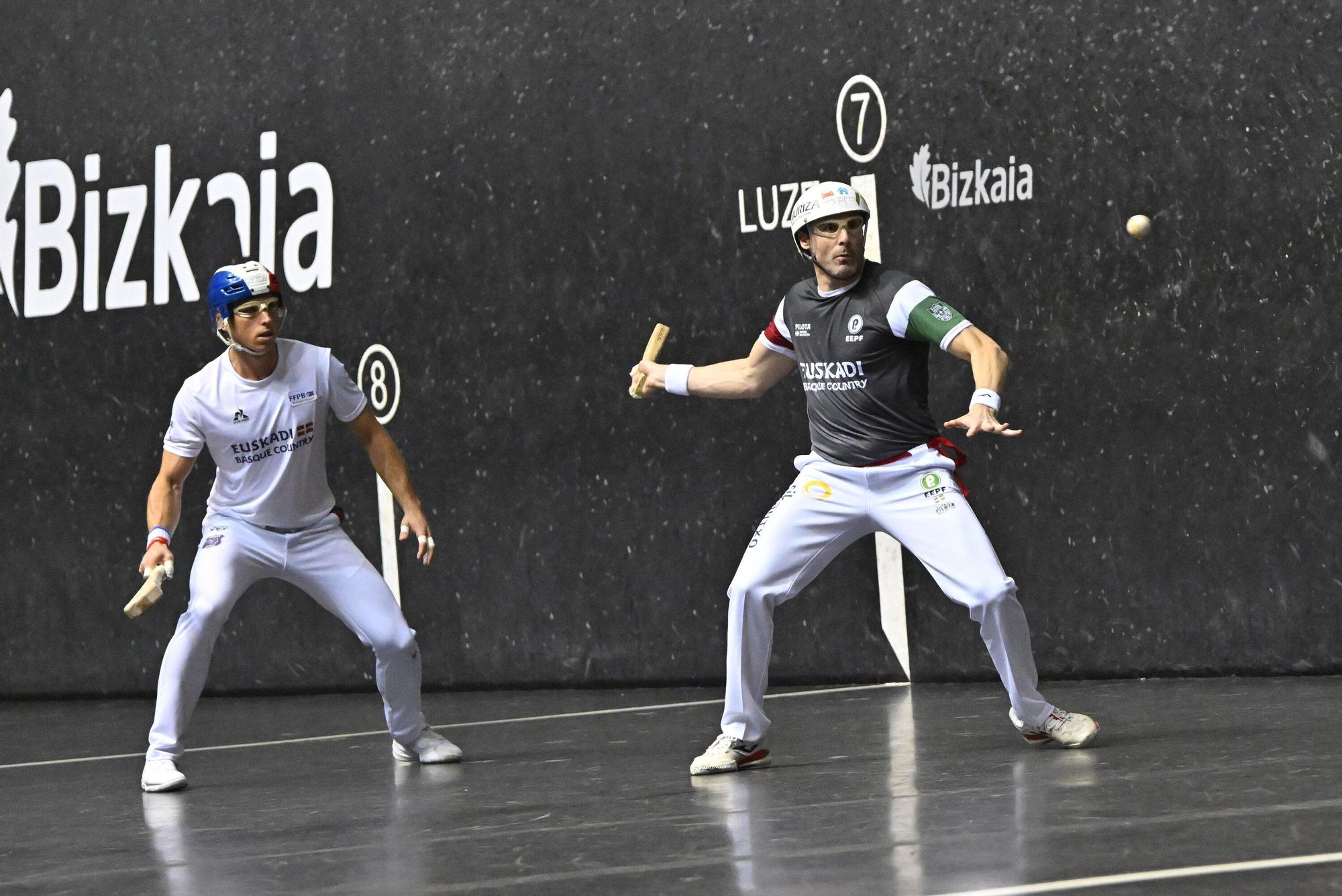 En imágenes: Final de pala corta de la Liga de Naciones de 36 metros entre Euskal Selekzioa y Francia