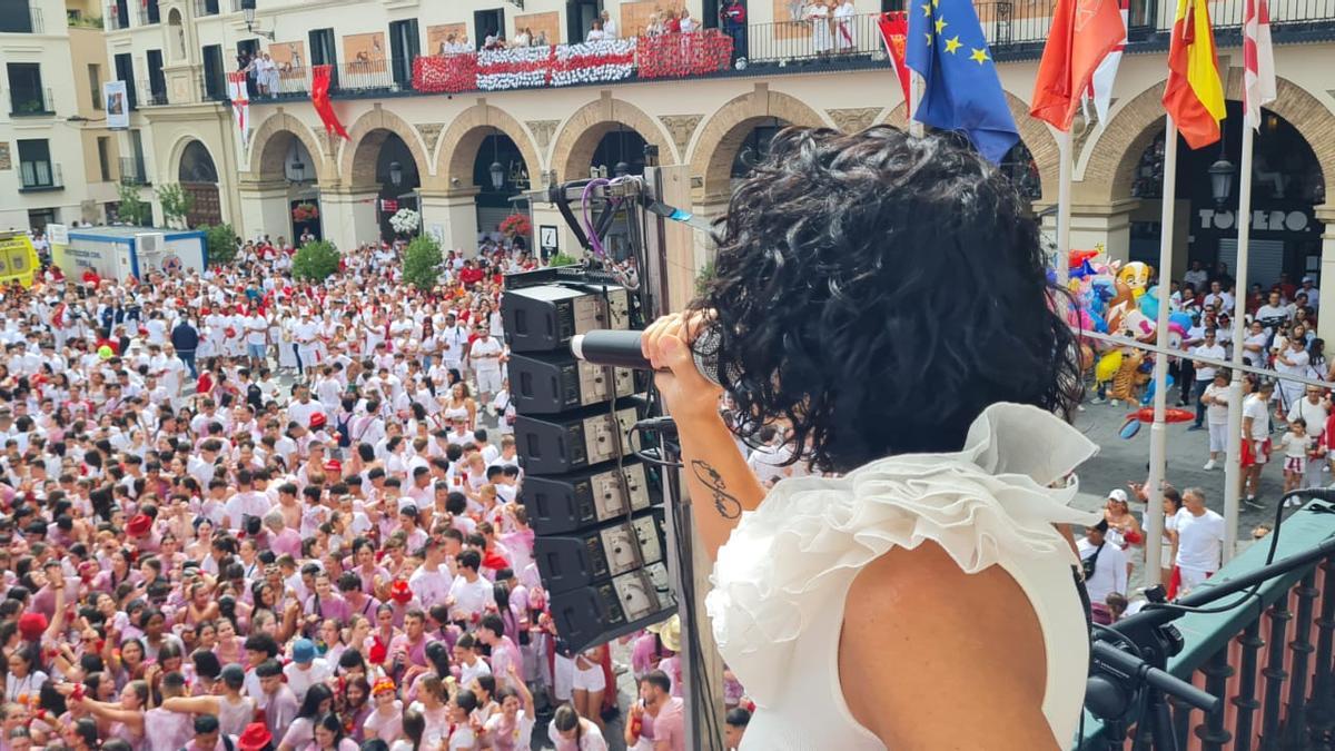 Fotos del cohete de las fiestas de Tudela 2025