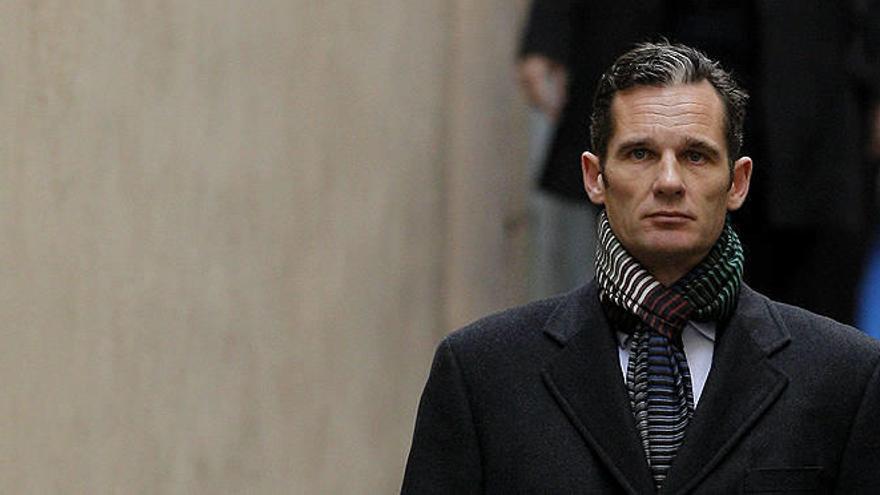 El duque de Palma, Iñaki Urdangarin, a su llegada a los juzgados de Palma.