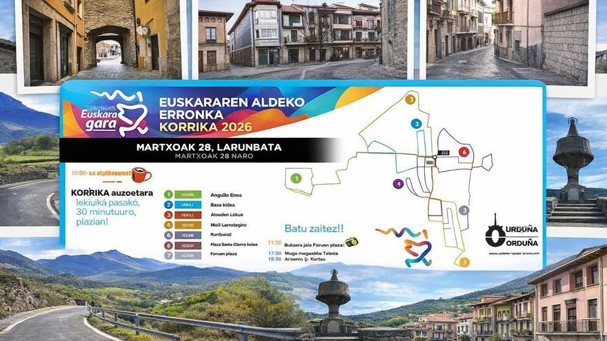 Orduña celebra este sábado su particular Korrika por los ocho barrios de la ciudad