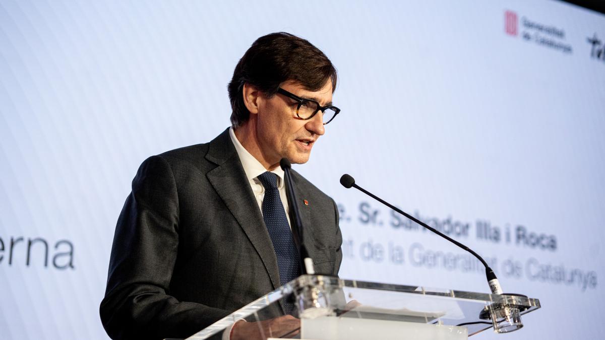 El presidente de la Generalitat de Catalunya, Salvador Illa
