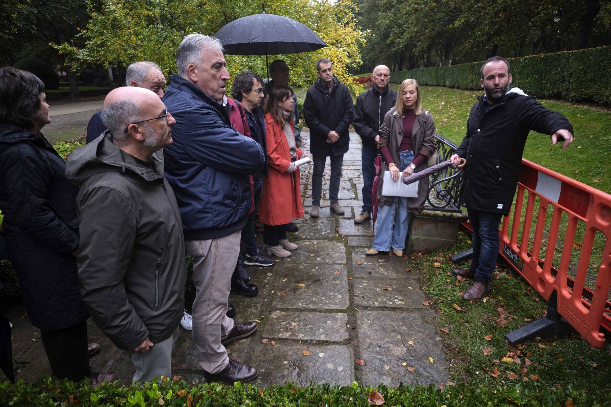 Las primeras estatuas se trasladarán de Sarasate a la Taconera la próxima semana
