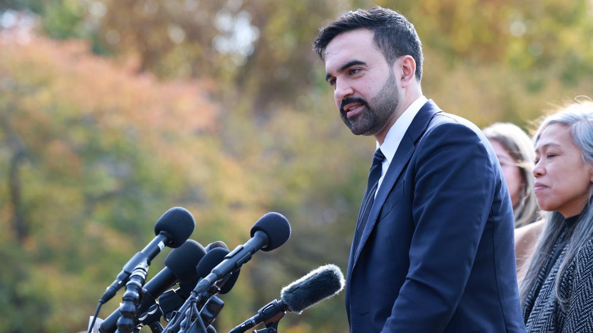 El alcalde electo de Nueva York, Zohran Mamdani, en una intervención pública.