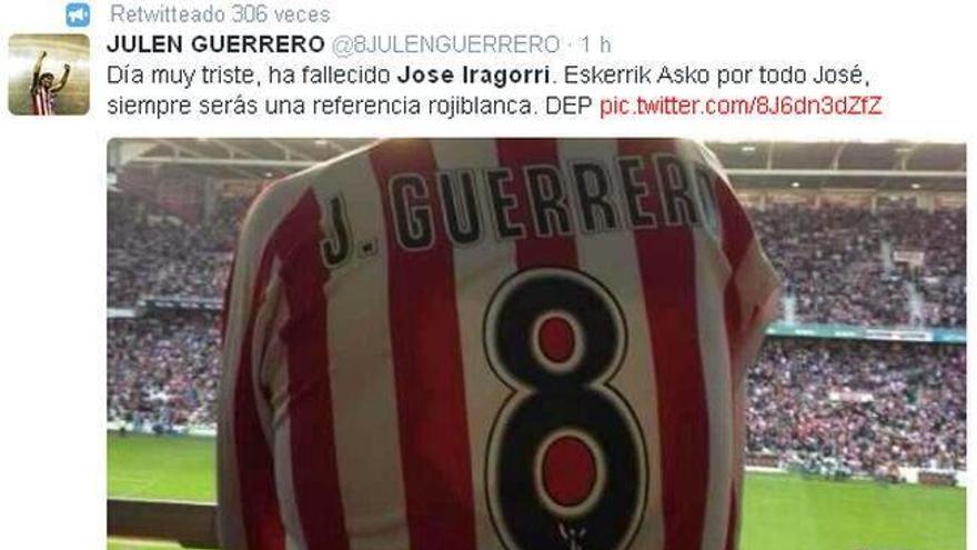 La familia rojiblanca hace a José Iragorri  trending topic
