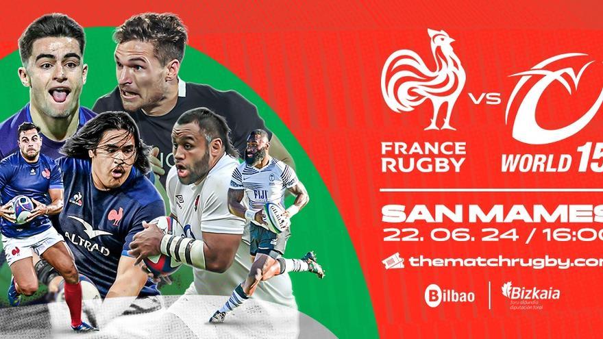 Frantziako errugbiko selekzioa World XV konbinatuaren aurka lehiatuko da San Mamesen