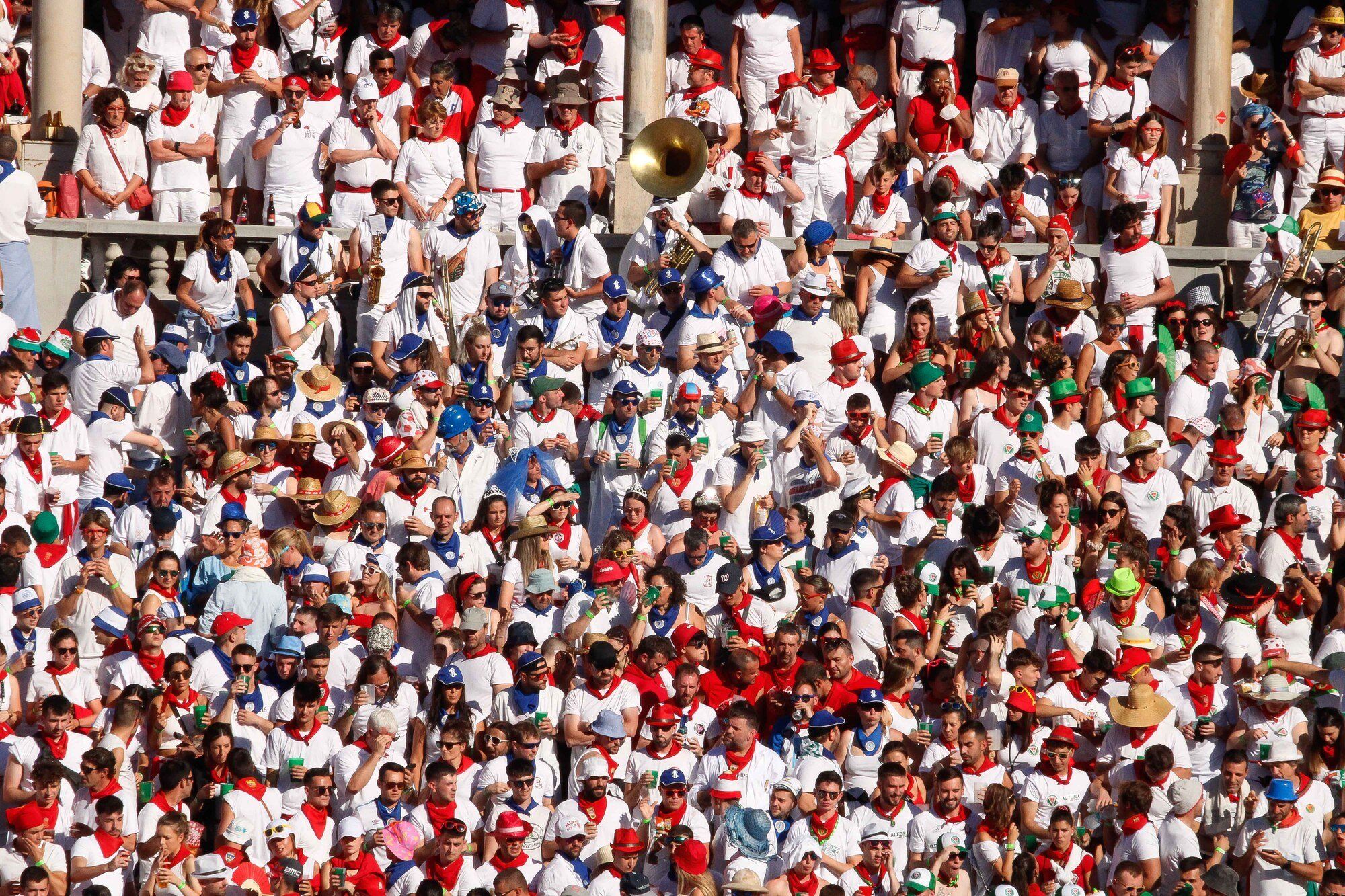 Ambiente en la Plaza de Toros el día 8 de julio