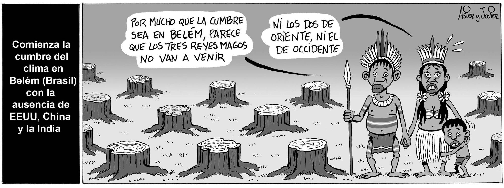 La tira de Asier y Javier del sábado 8 de noviembre de 2025