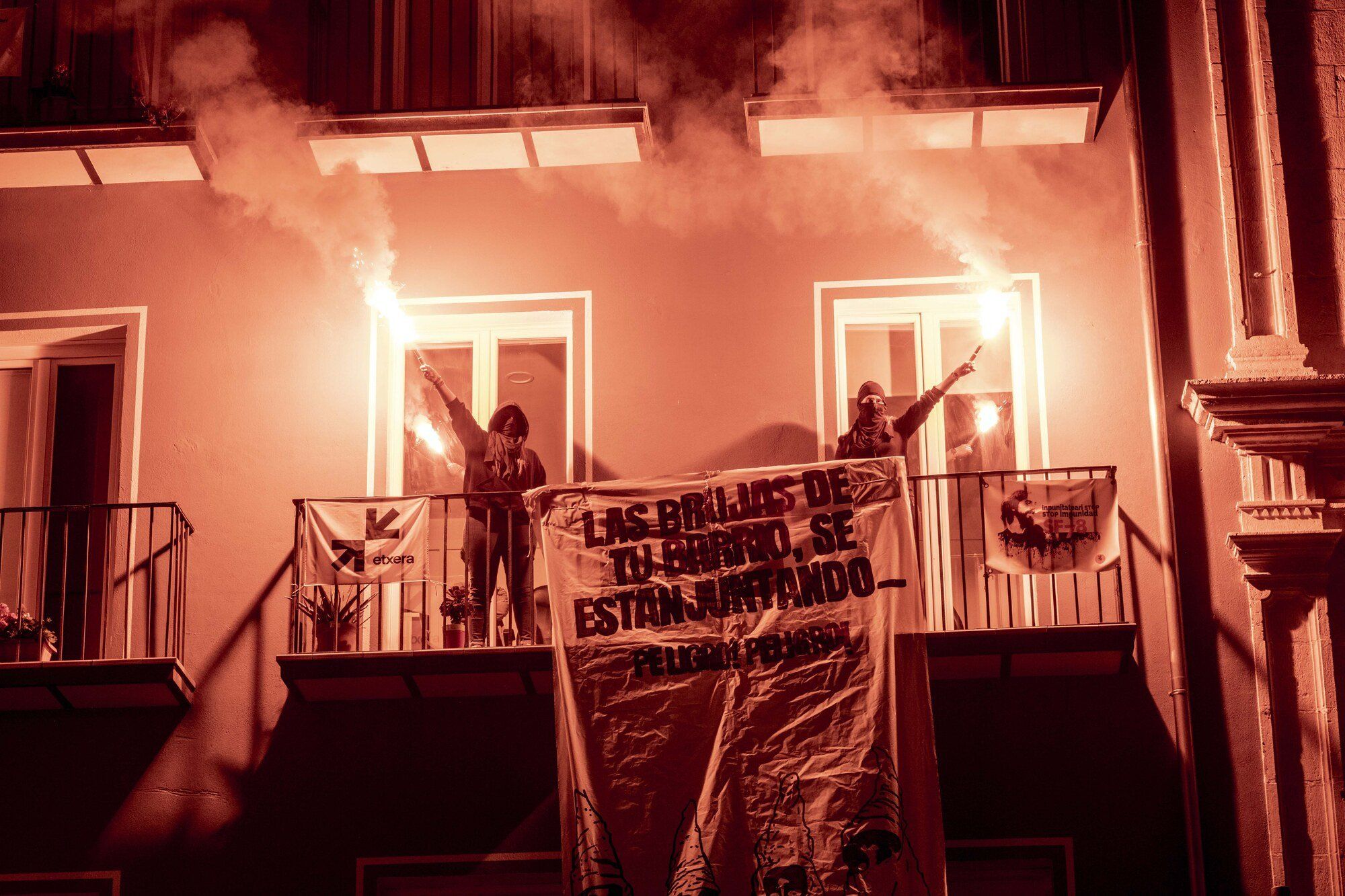 Manifestación nocturna en Pamplona contra las agresiones sexuales