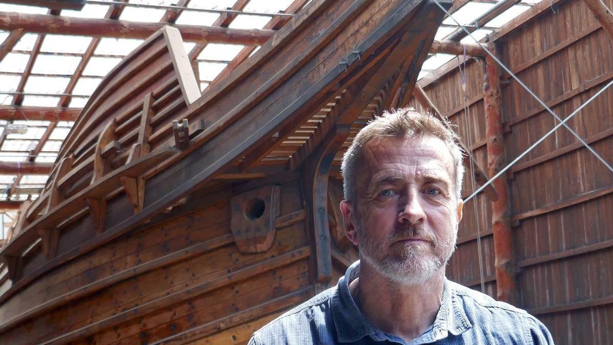 Xabier Agore, presidente de Albaola e impulsor de la construcción de la réplica de la nao San Juan.